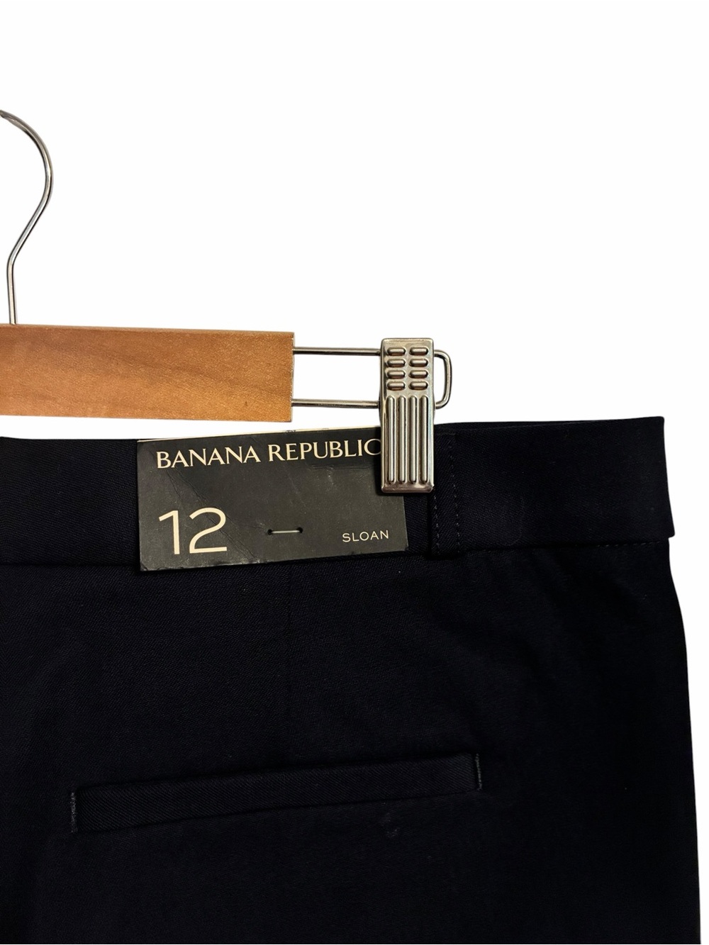 Banana Republic Sloan Fit Navy Blue Tapered Leg Dress Pants Womens Size 12 NEW - Picture 5 of 6